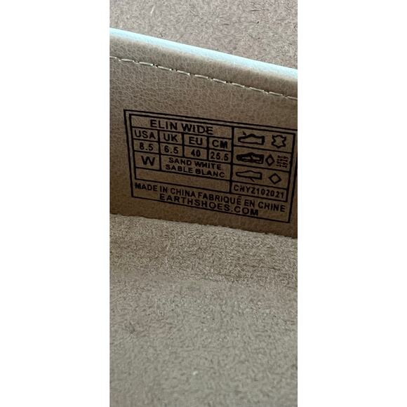 NWOT Earth Origins Elin Cream Leather Laser Cut Slip-On Casual Sneaker Shoe 8.5W - Picture 11 of 12